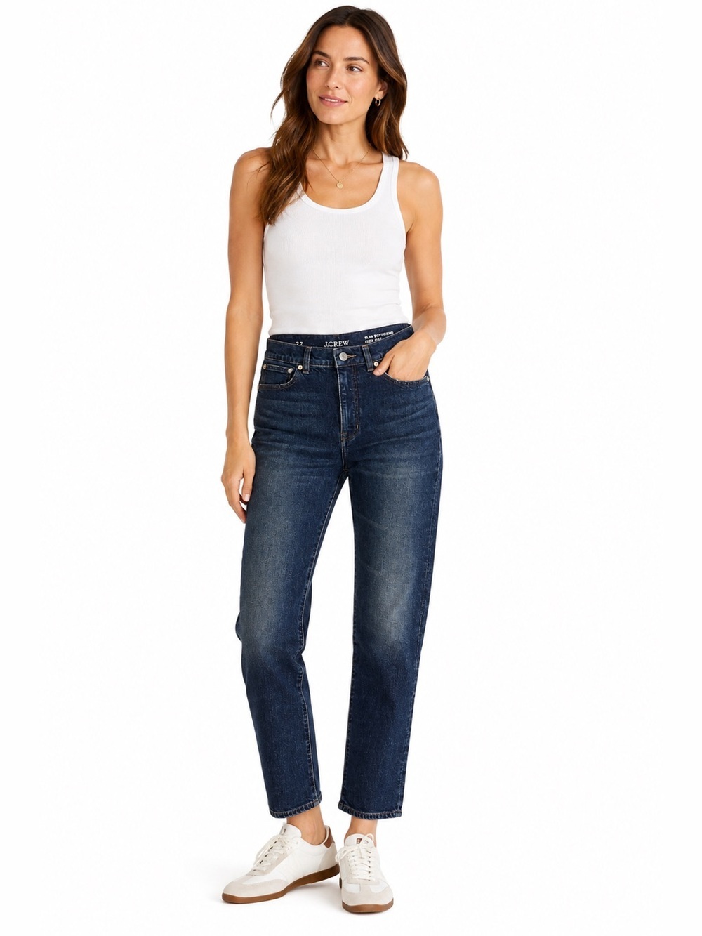 J. Crew 1996 Straight Leg Jeans Dark Wash Blue Denim Size 27 NWOT